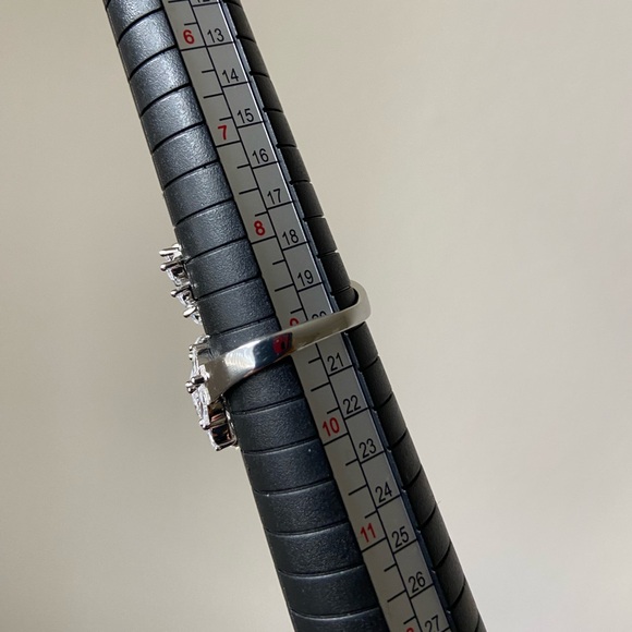 FZN Sterling silver CZ ring wings, size 9 - Picture 6 of 8